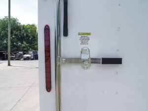 7×16 White V-Nose Enclosed Trailer with Elect Pkg (2) 3500lb Axle Storage - Image 12