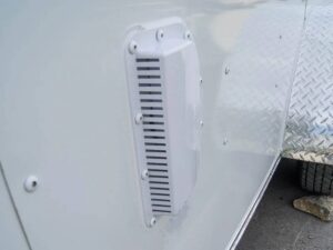 7×16 White V-Nose Enclosed Trailer with Elect Pkg (2) 3500lb Axle Storage - Image 10