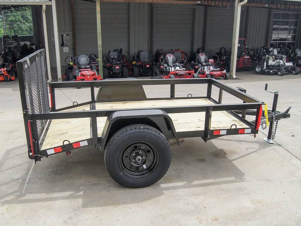 5×8 Powder Coated Dovetail Utility Trailer Single 3,500lb Axle 5×8 Powder Coated Dovetail Utility Trailer Single 3,500lb Axle - Image 1