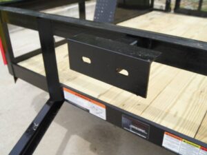 5×8 Powder Coated Dovetail Utility Trailer Single 3,500lb Axle - Image 9