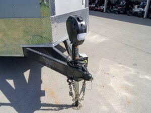 8.5×24 Custom Silver Enclosed Trailer ATP Floor (2) 5200lb Axle Storage - Image 11