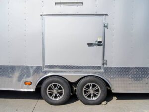 8.5×24 Custom Silver Enclosed Trailer ATP Floor (2) 5200lb Axle Storage - Image 9
