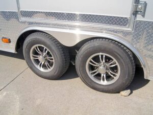 8.5×24 Custom Silver Enclosed Trailer ATP Floor (2) 5200lb Axle Storage - Image 10