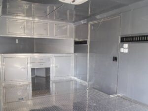 8.5×24 Custom Silver Enclosed Trailer ATP Floor (2) 5200lb Axle Storage - Image 12