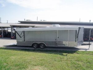 8.5×24 Custom Silver Enclosed Trailer ATP Floor (2) 5200lb Axle Storage - Image 17