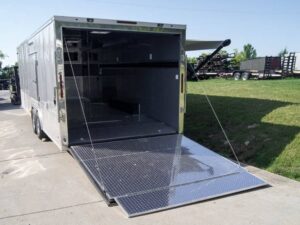 8.5×24 Custom Silver Enclosed Trailer ATP Floor (2) 5200lb Axle Storage - Image 25