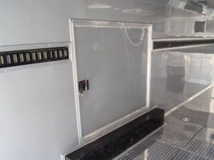 8.5×24 Custom Silver Enclosed Trailer ATP Floor (2) 5200lb Axle Storage - Image 28