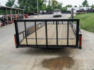 7×18 Dovetail Utility Trailer with Side Gate (2) 3,500lb Axles 7k GVWR - Image 4