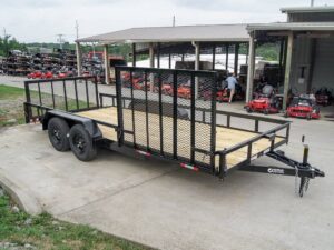 7×18 Dovetail Utility Trailer with Side Gate (2) 3,500lb Axles 7k GVWR - Image 7
