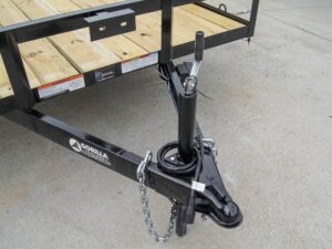 7×18 Dovetail Utility Trailer with Side Gate (2) 3,500lb Axles 7k GVWR - Image 9