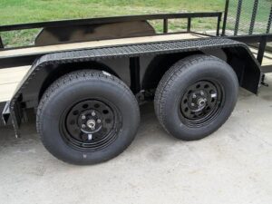 7×18 Dovetail Utility Trailer with Side Gate (2) 3,500lb Axles 7k GVWR - Image 11