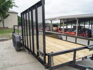 7×18 Dovetail Utility Trailer with Side Gate (2) 3,500lb Axles 7k GVWR - Image 14