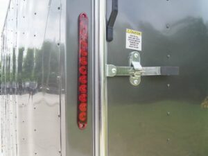 7×12 Charcoal V-Nose Custom Enclosed Trailer 3500lb Axle with Brake Storage - Image 11