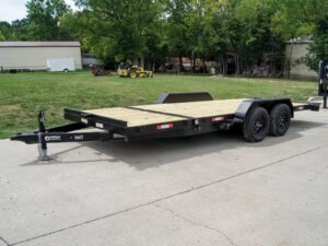 7×20 Tilt Car Hauler Trailer (2) 3500lb Axles with Brakes 7K GVWR - Image 2