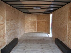 Enclosed Trailer 8.5’x24′ Silver – Car Motorcycle Cargo Hauler Storage - Image 7