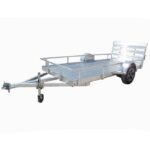 5’x12′ All Aluminum Utility Trailer With Gate 3500 lb Axle