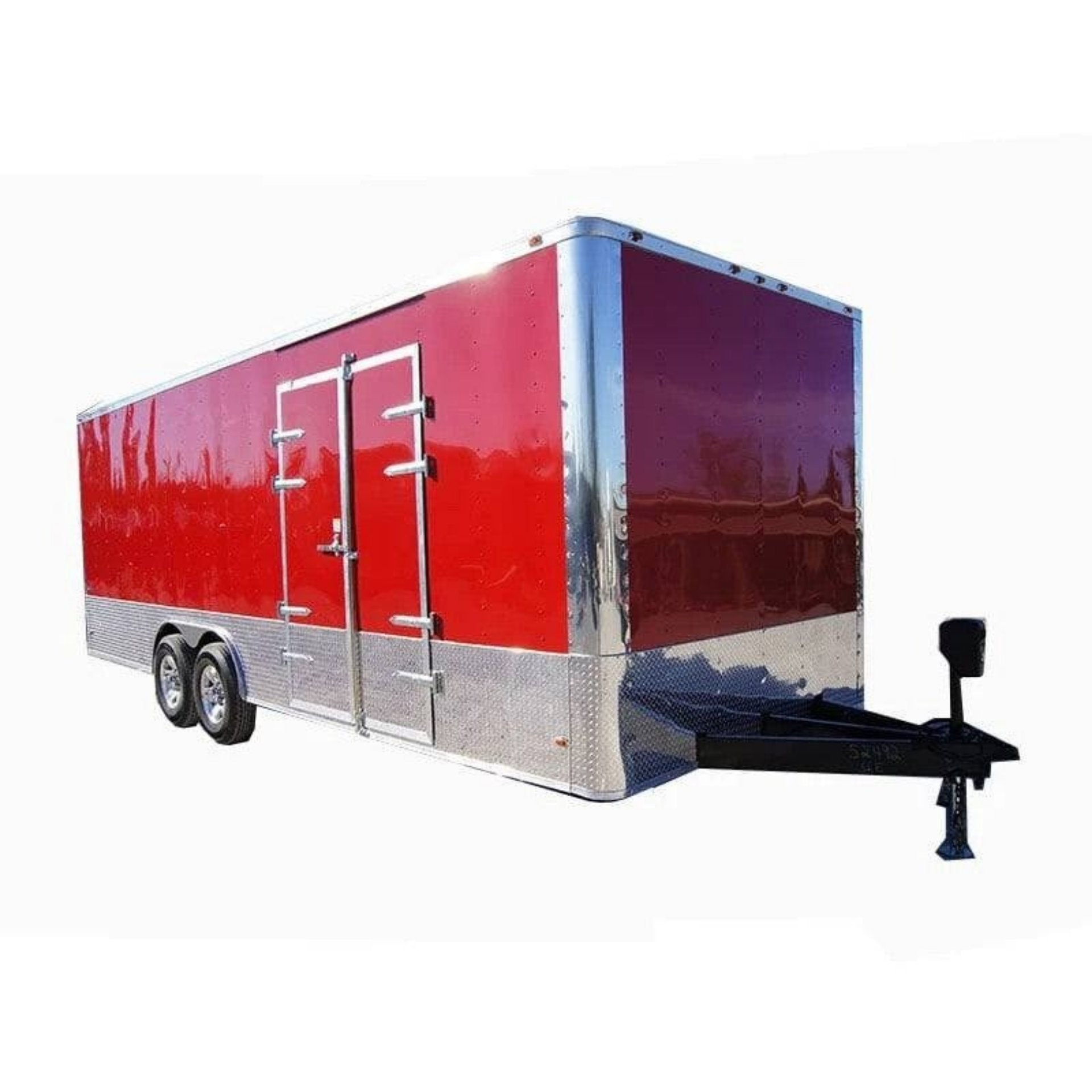 Enclosed Trailer 8.5′ x 24′ Red Equipment Hauler (2) 7,000 lb Axles Storage Enclosed Trailer 8.5′ x 24′ Red Equipment Hauler (2) 7,000 lb Axles Storage - Image 1
