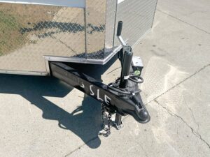 7×12 White V-Nose Enclosed Trailer (2) 3,500lb Axles Storage - Image 12