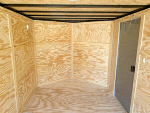 7×12 White V-Nose Enclosed Trailer (2) 3,500lb Axles Storage - Image 13