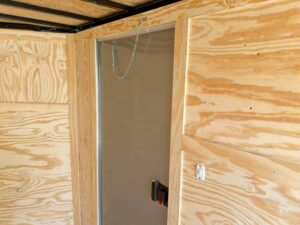 7×12 White V-Nose Enclosed Trailer (2) 3,500lb Axles Storage - Image 14