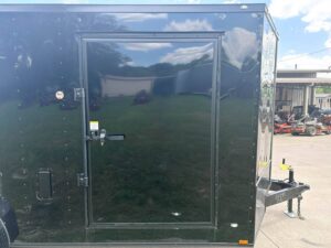7×18 Black with Blackout Hybrid Enclosed Trailer (2) 7K Axles Storage - Image 17