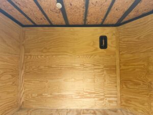 7×18 Black with Blackout Hybrid Enclosed Trailer (2) 7K Axles Storage - Image 18
