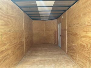 7×16 Black V-Nose Enclosed Storage Trailer (2) 3,500lb Axles - Image 15