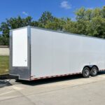 8.5×24 V-Nose Tandem Enclosed Trailer with Elect Pkg A/C and Cabinets