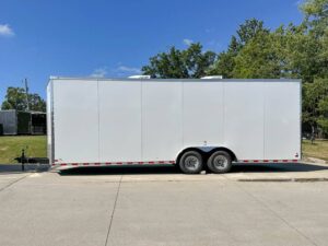8.5×24 V-Nose Tandem Enclosed Trailer with Elect Pkg A/C and Cabinets - Image 4