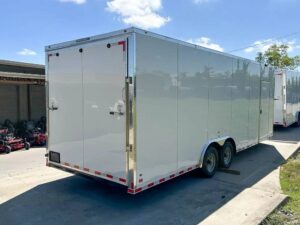 8.5×24 V-Nose Tandem Enclosed Trailer with Elect Pkg A/C and Cabinets - Image 8
