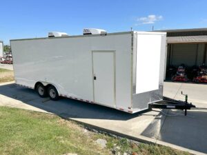 8.5×24 V-Nose Tandem Enclosed Trailer with Elect Pkg A/C and Cabinets - Image 3
