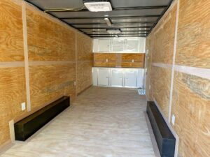 8.5×24 V-Nose Tandem Enclosed Trailer with Elect Pkg A/C and Cabinets - Image 14