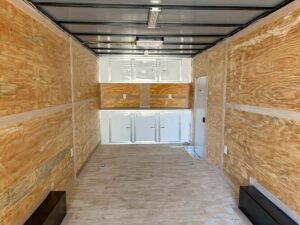 8.5×24 V-Nose Tandem Enclosed Trailer with Elect Pkg A/C and Cabinets - Image 16