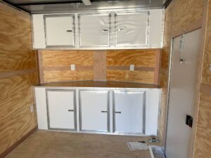 8.5×24 V-Nose Tandem Enclosed Trailer with Elect Pkg A/C and Cabinets - Image 18