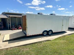8.5×24 V-Nose Tandem Enclosed Trailer with Elect Pkg A/C and Cabinets - Image 12