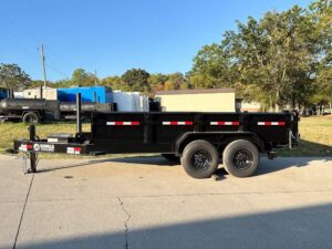 7×14 Gorilla Telescopic IBeam Dump Trailer with 2ft Sides (2) 7K Axles - Image 3