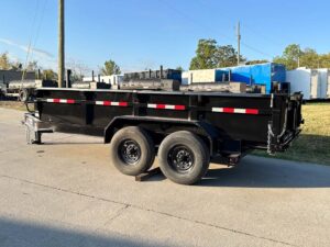 7×14 Gorilla Telescopic IBeam Dump Trailer with 2ft Sides (2) 7K Axles - Image 4