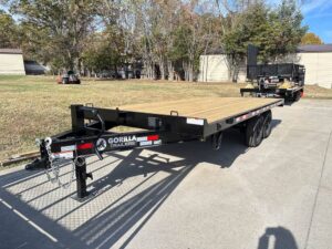 8.5×18 Deckover Trailer (2) 7,000lb Axles with Slide Out Ramps - Image 2