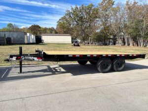 8.5×18 Deckover Trailer (2) 7,000lb Axles with Slide Out Ramps - Image 3