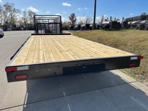 8.5×18 Deckover Trailer (2) 7,000lb Axles with Slide Out Ramps - Image 6