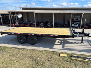 8.5×18 Deckover Trailer (2) 7,000lb Axles with Slide Out Ramps - Image 9