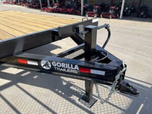 8.5×18 Deckover Trailer (2) 7,000lb Axles with Slide Out Ramps - Image 10
