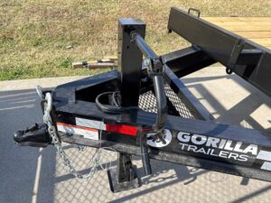 8.5×18 Deckover Trailer (2) 7,000lb Axles with Slide Out Ramps - Image 11