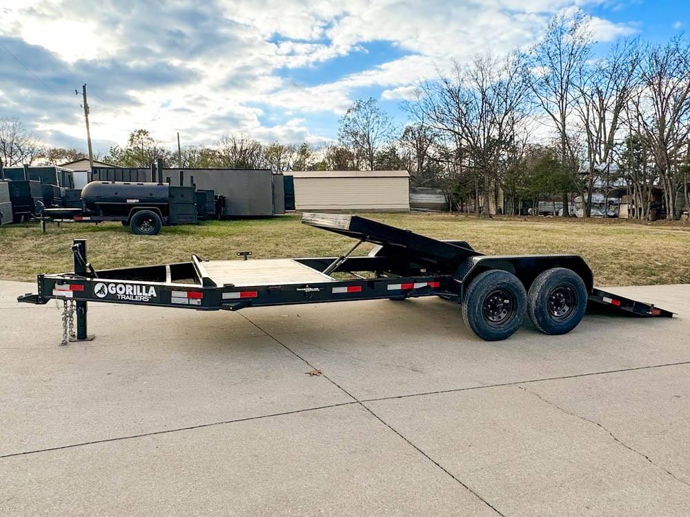 7×20 Heavy Duty Hydraulic Tilt Car Hauler Trailer (2) 7K Axles 14K GVWR 7×20 Heavy Duty Hydraulic Tilt Car Hauler Trailer (2) 7K Axles 14K GVWR - Image 1