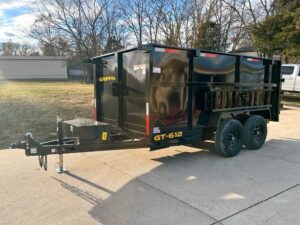 6×12 Hydraulic Dump Trailer with 4ft Sides (2) 5,200lb Axles - Image 3