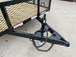 7×20 Powder Coated Utility Trailer with Side Gate and 18″ Mesh (2) 3,500lb Axles - Image 10