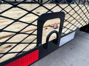 7×20 Powder Coated Utility Trailer with Side Gate and 18″ Mesh (2) 3,500lb Axles - Image 11