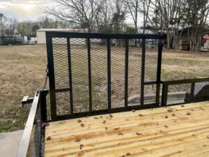 7×20 Powder Coated Utility Trailer with Side Gate and 18″ Mesh (2) 3,500lb Axles - Image 13