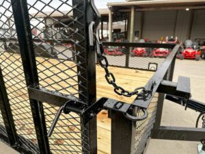 7×20 Powder Coated Utility Trailer with Side Gate and 18″ Mesh (2) 3,500lb Axles - Image 16
