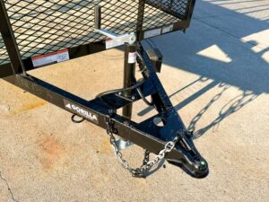 6.4×16 Straight Deck Utility Trailer 6ft Mesh Sides Ladder Racks (2) 3,500lb Axles - Image 8